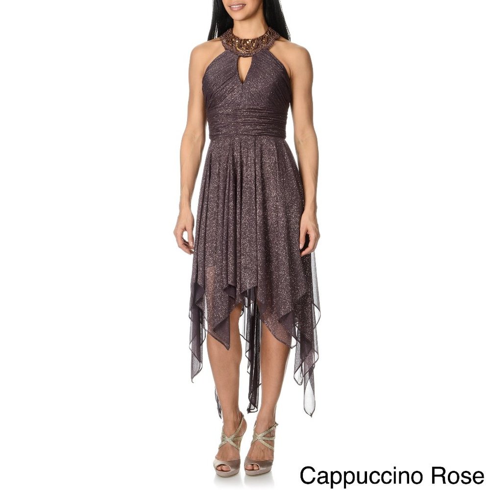 Sparkle Ruched Halter Formal Dress size 6